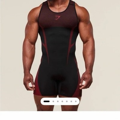Gymshark Onyx 5.0 Seamless Singlet Muscle Fit Black Red Men's Size