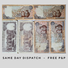 CYPRUS - 1 Pound Banknote Bundle (Lot of 6) - 1984 to 2004 - VF/EF - Free P&P