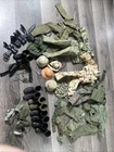 Vintage GI Joe lot of clothing boots helmets Dog Tags For action figures.