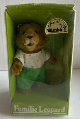 Vintage Spielzeug Bear Family Sammlerfigur SIMBA Leo Familie Leopard in OVP