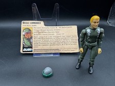 Vintage 1982 GI JOE ARAH Complete MISSILE COMMANDER Code Name HAWK Straight Arm