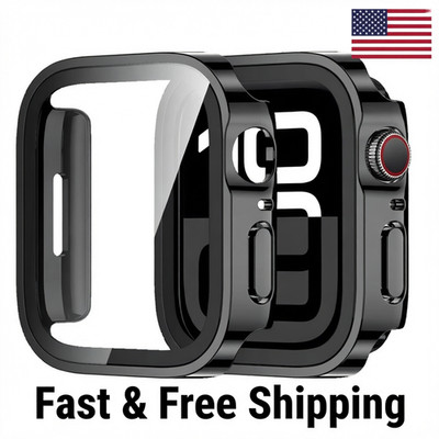 Glass Cover for Apple Watch Case, Tempered Screen Protector Protective iWatch US