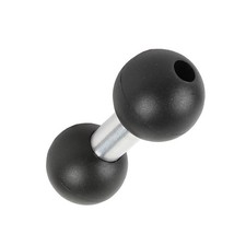 Camera Dual Ball Socket Mount Arm 25mm to 25mm Composite Ball Adapter Black