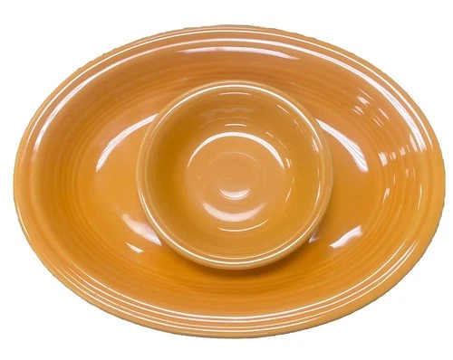 Fiesta Fiestaware 11-1/2” X 8-3/4” X 1-1/2” Oval Serving Platter & 5-1/4” Bowl