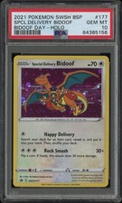 PSA 10 GEM MINT - Special Delivery Bidoof SWSH177 - Black Star Promo