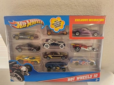 Hot Wheels 10 Car Pack 2011 Collector Catalog Inside Exclusive Decoration FP3