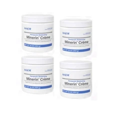 4 Pack Major Minerin Creme Non Irritating Fragrance Free 16Oz Each