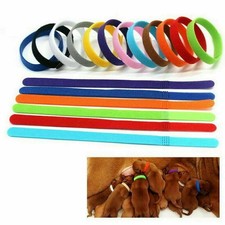 12 Collars Whelping Puppy Kitten ID Resusable Bands Adjustable Pet Cat Dog Soft