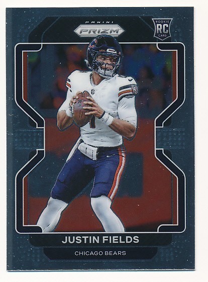 JUSTIN FIELDS 2021 PANINI PRIZM #334 RC ROOKIE CHICAGO BEARS FOOTBALL MINT