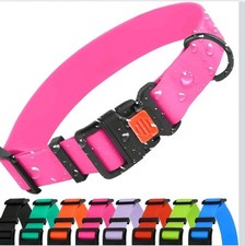 CollarDirect Waterproof Dog Collar - Silicone, Plastic Collar,...