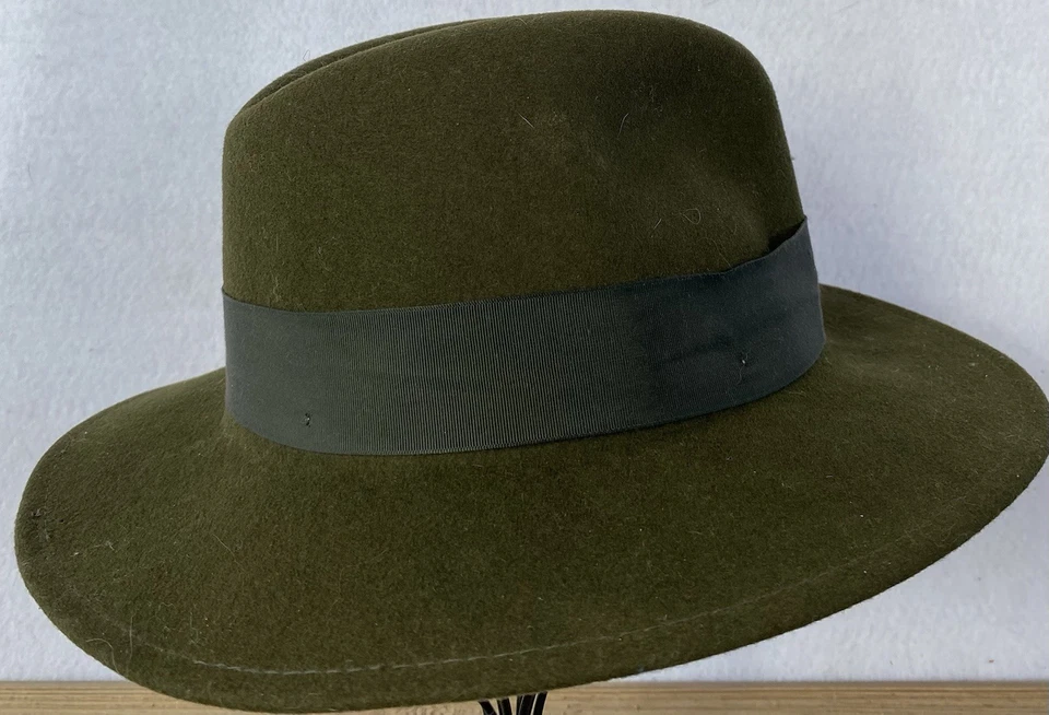 De Colección Orvis Lana Lite Fieltro Embalable Fedora Sombrero Verde Mediano Para Hombres Foto 2 de 4