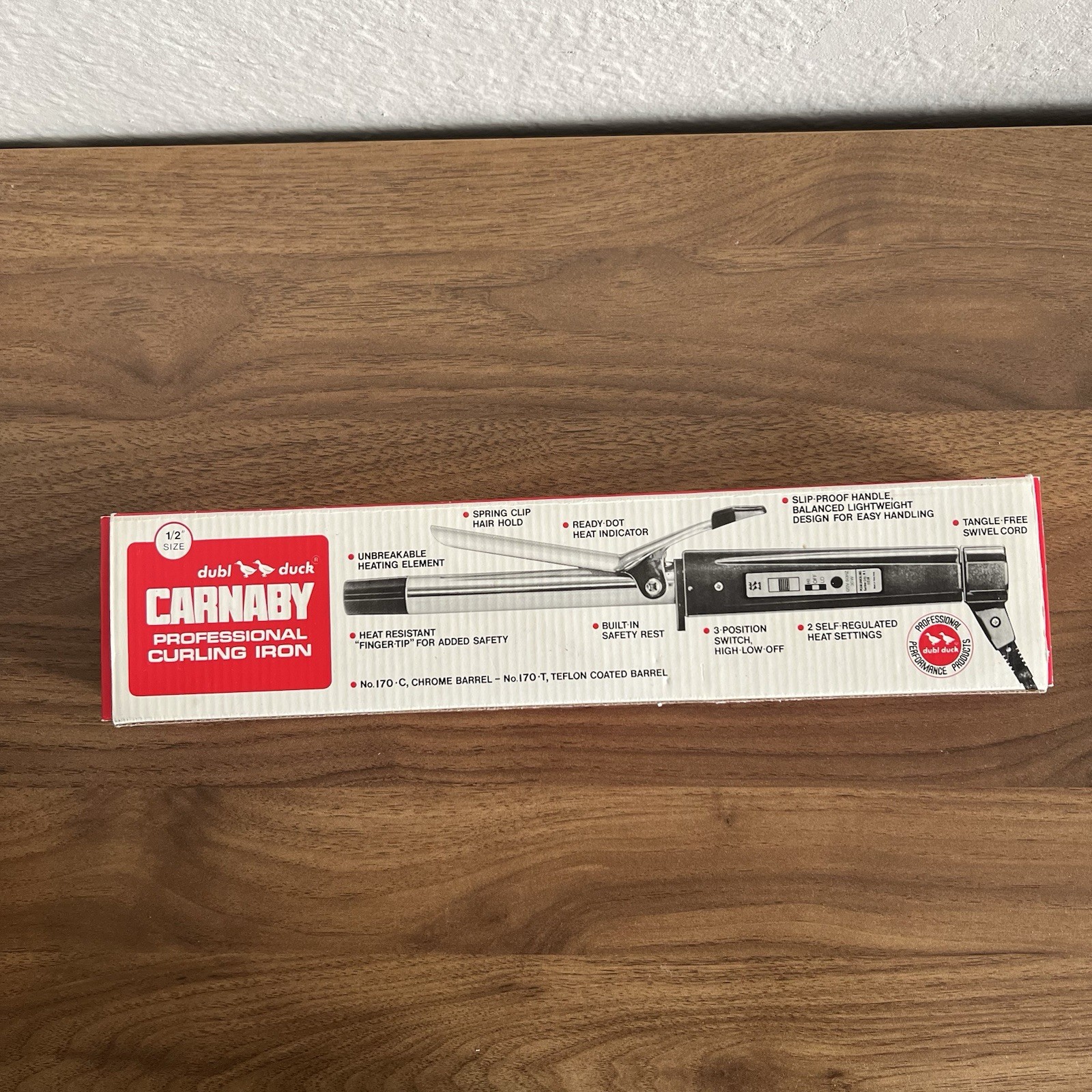 Vintage Dubl Duck Professional 1/2” Size Curling Iron Model No 170 C