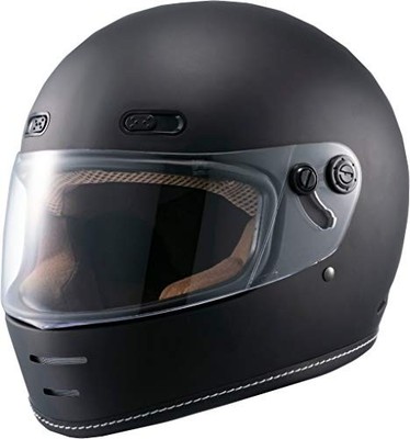 Marushin Neo Retro Integralhelm Motorradhelm ENDMILL Matt Schwarz XL Gr.