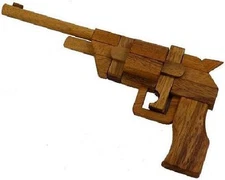 Pistol Kumiki - 3D Brain Teaser Wooden Puzzle