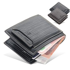 Casual Multi-Card Slot Men's Short Leather Wallet Credit ID Card Bifold Wallet