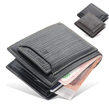 Casual Multi-Card Slot Men's Short Leather Wallet Credit ID Card Bifold Wallet