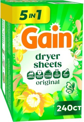 Gain Original Scent Dryer Sheets - 240 Count
