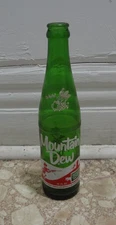 1968 MOUNTAIN DEW Hillbilly LAUGHING PIG Vintage Bottle Very Nice Condition