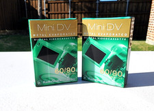 2 Radio Shack Mini DV Metal Evaporated 60/90 Minute Digital Videocassette