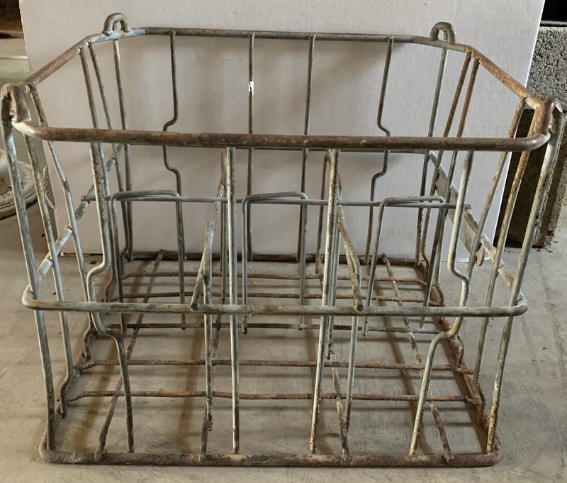 Vintage Sealtest  metal milk crate 