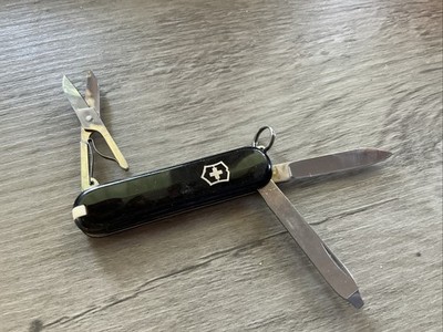 Victorinox Swiss Army Classic Pocket Key Chain Knife Black NRA 2 1