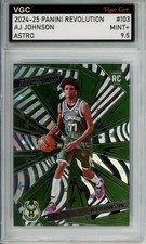 2024-25 PANINI REVOLUTION ASTRO #103 AJ JOHNSON ROOKIE RC VGC MINT+ 9.5 J83 IJ49
