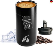 diFo Thermobecher Isolierbecher Kaffeebecher Reisebecher to go Edelstahl 400 ml