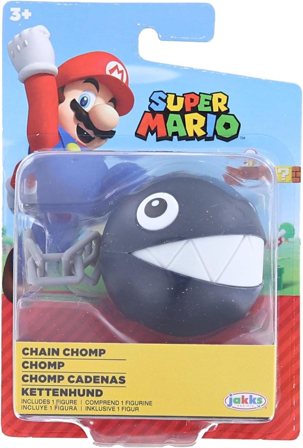 Super Mario Actionfigur 5cm Chain Chomp Kettenhund Original Jakks Pacific 6090₽