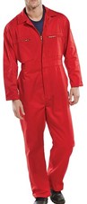 Beeswift Heavyweight Boilersuit rot Größe 50