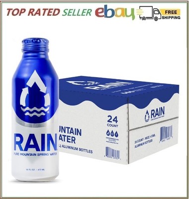 Rain Pure Mountain Spring Water, 16 fl. oz., 24 pk.