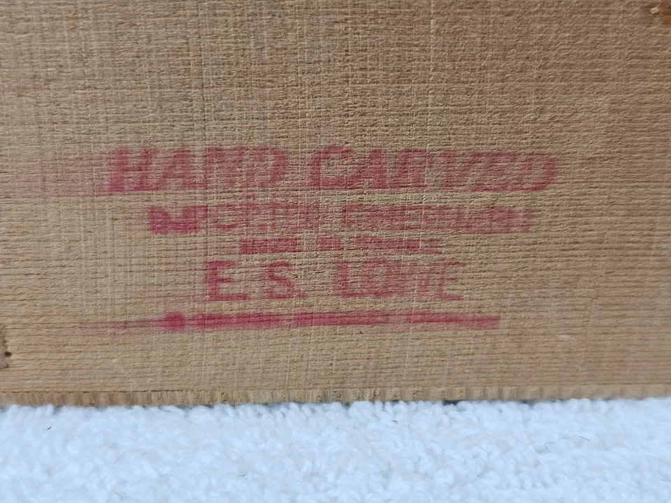 De colección E.S. "Juego de ajedrez de madera tallada a mano Lowe 2,75"" King con caja deslizante - EE. UU./Alemania" Foto 4 de 4