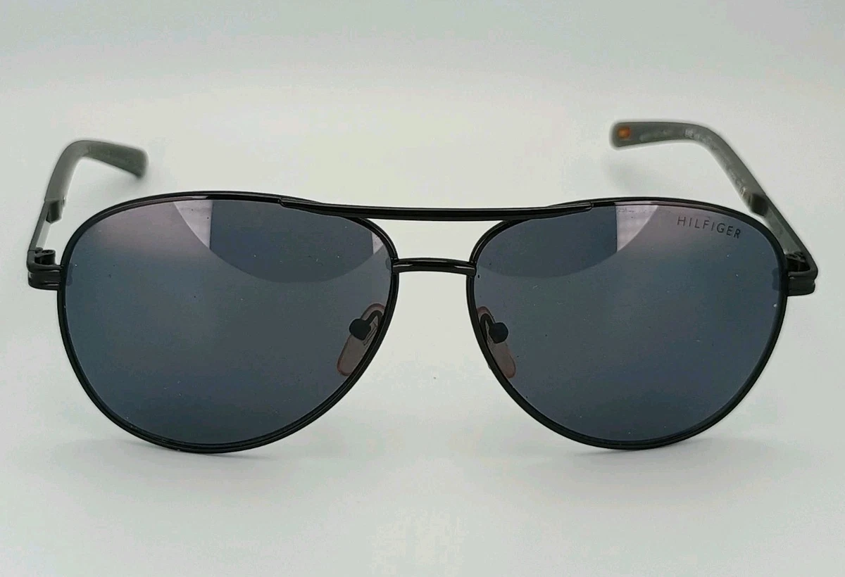 Tommy Hilfiger Black Aviator Sunglasses for Men for sale | eBay