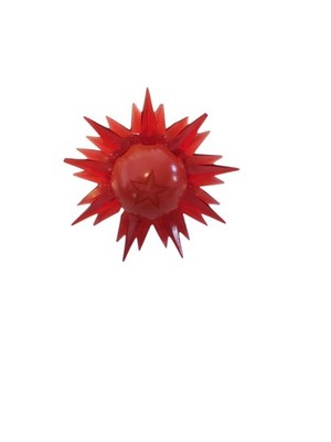 Vtg Glolite Atomic Red Star C6