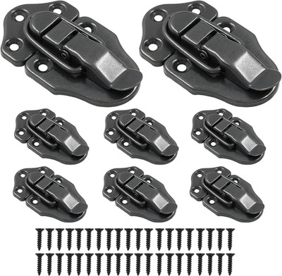 8 Pcs Retro Style Duckbilled Toggle Hasp Latch Retro Style Iron Toggle with Scre