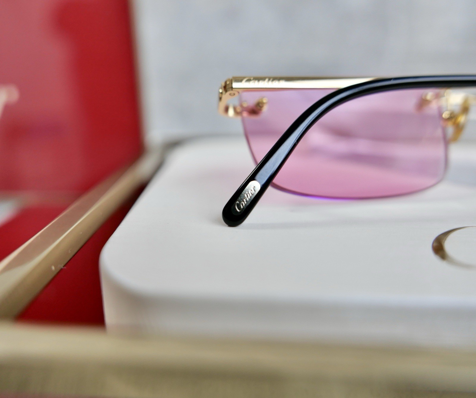 Authentic Cartier Rimless Titanium Sunglasses Eye… - image 15