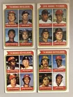 1974 topps rookie card lot ken griffey #598 downing #601 tanana #605 white #604