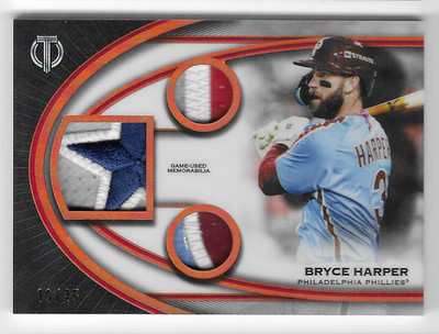 BRYCE HARPER 2026 TOPPS TRIBUTE GAME-USED LOGO PATCH CARD #19/25!