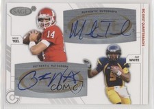 2009 SAGE Squared Dual Auto Mike Teel Pat White #SA-50 Auto 1k9
