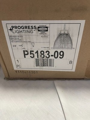 Progress Lighting P5183-09Brushed Nickel, New in box