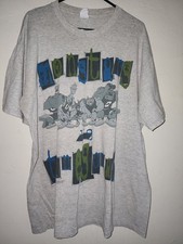 Vtg Space Jam Monstars Vs Tune Squad Shirt Size XL Distressed 1996 Looney Tunes