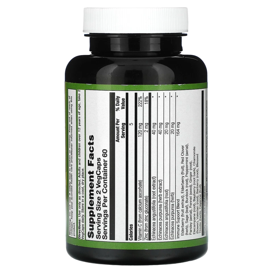 Naturals, Insure Herbal, Apoyo Inmunológico, 120 Cápsulas Vegetarianas Foto 2 de 2