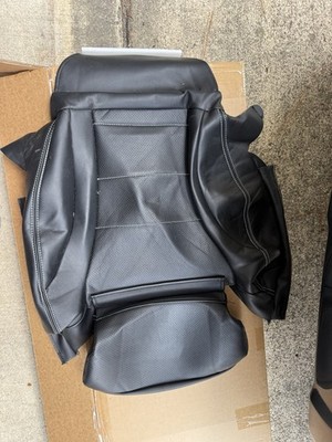 For Benz C-Class 15-21 Front Driver Side Bottom Leather Seat Cover Black