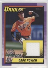 2025 Topps Series 2 1990 Topps Baseball Relics Cade Povich #90R2-CP 0d2n