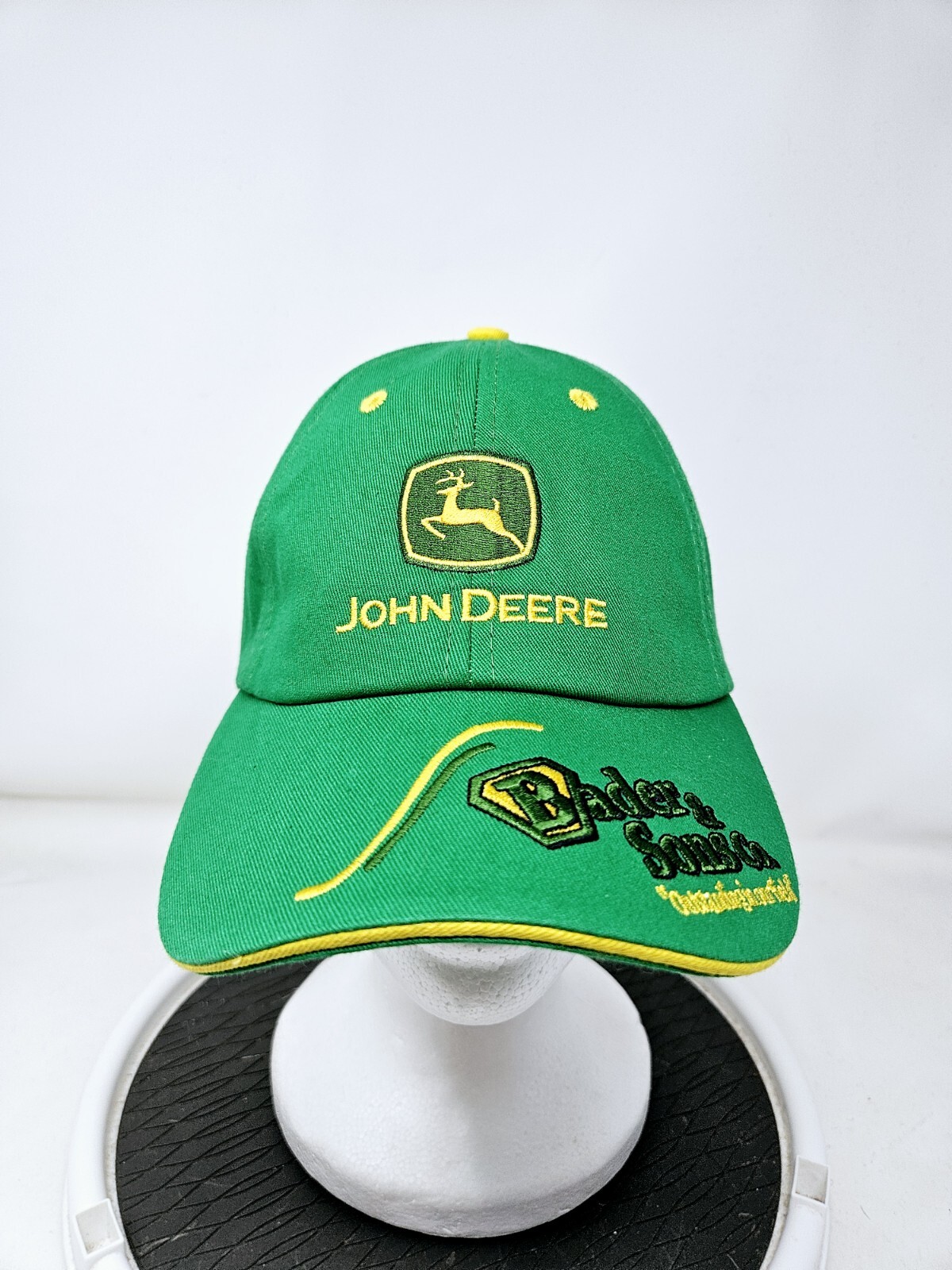 Vintage John Deere Green Embroidered Strapback Dad Cap Workwear Fast Shipping