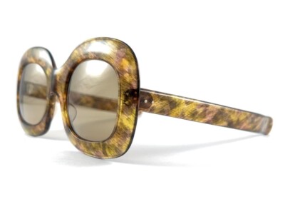 VINTAGE GIVENCHY PARIS OVERSIZED MARBLED FRAME 1970 display picture 3