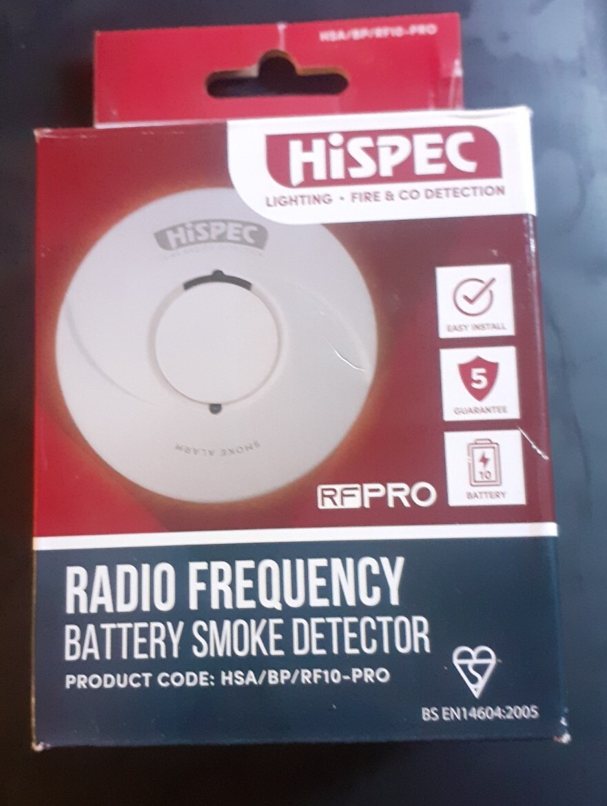 Hispec Radio Frequency Battery Smoke Detector HSA/BP RF10PRO eBay
