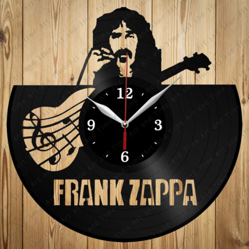 Reloj de vinilo Frank Zappa reloj de vinilo hecho a mano decoración artística regalo original 3909 - Imagen 1 de 12