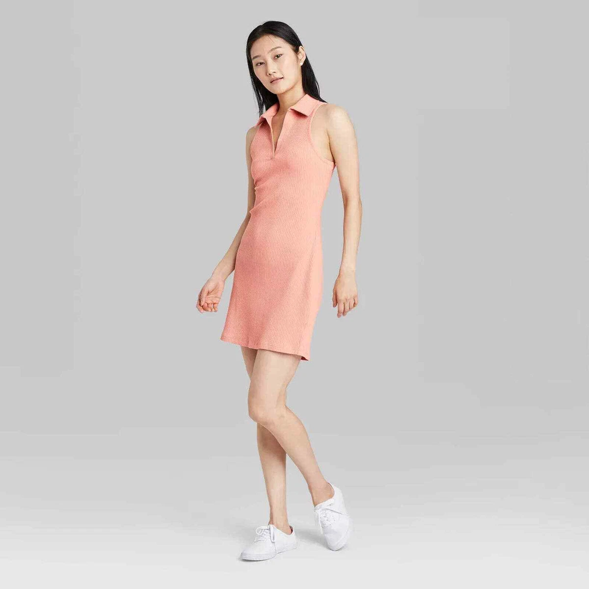 Womenu0026#039;s Sleeveless Knit Bodycon Polo Dress - Wild Fable™ | eBay