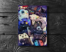 Video Game Controllers Wall Art Poster Print - No Frame
