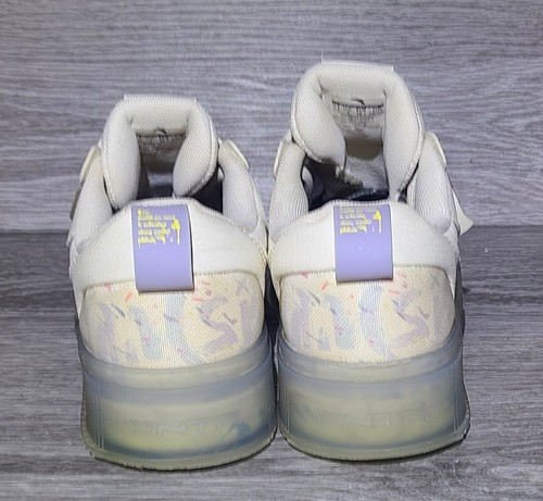Size 7.5 Anta Jelly Low Women's Ivory Sneakers Crystal Bottoms  - Picture 5 of 13